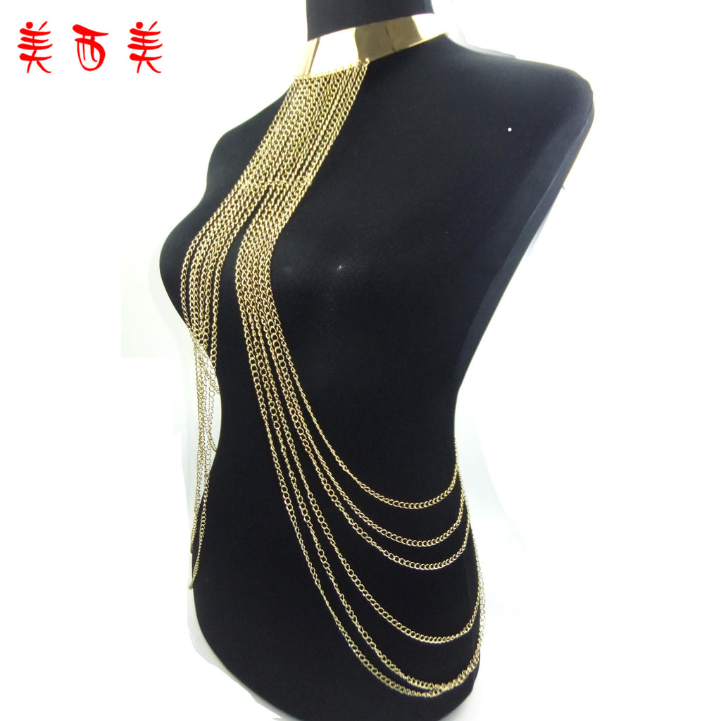 Aliexpress Supply Jewelry Exaggerated Stylish Body Chain Tassel
