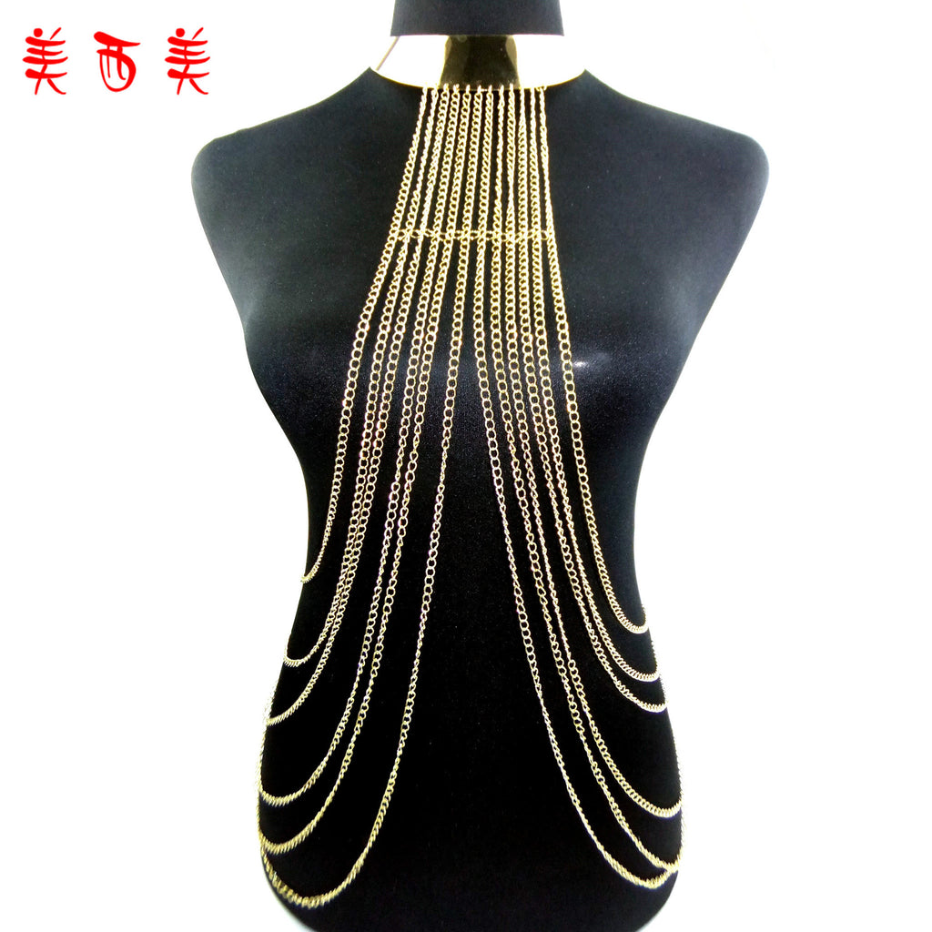 Aliexpress Supply Jewelry Exaggerated Stylish Body Chain Tassel