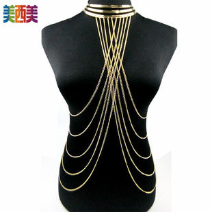 Body Chain Jewelry Simple Chain Multi Layer Shoulder