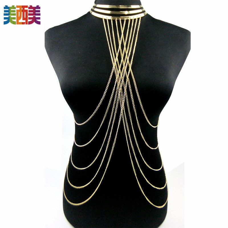 Aliexpress Jewelry Body Chain Gold Large Hoop Necklace
