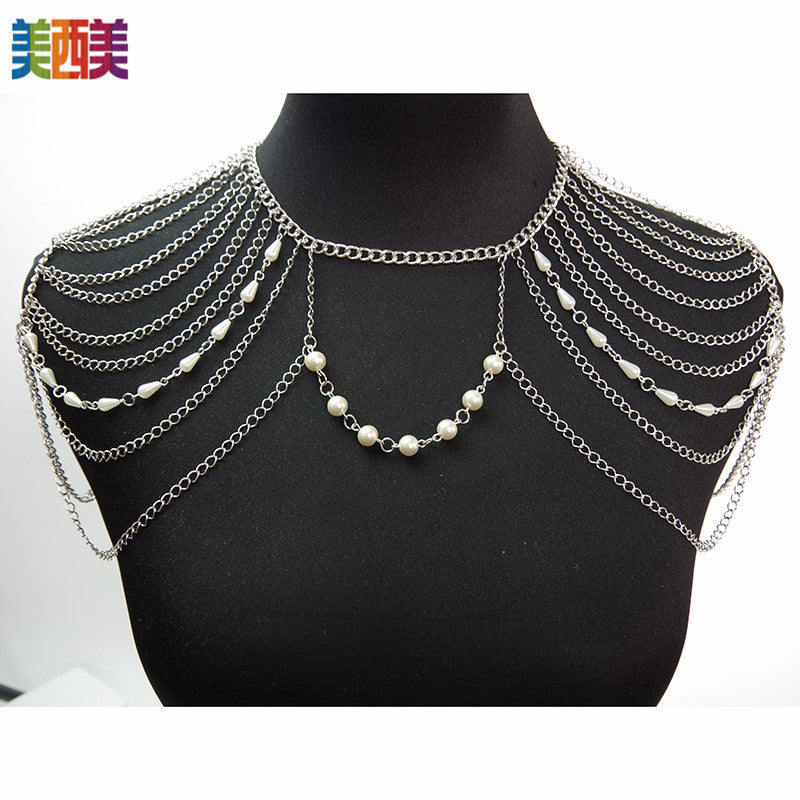 Body Chain Jewelry Simple Chain Multi Layer Shoulder