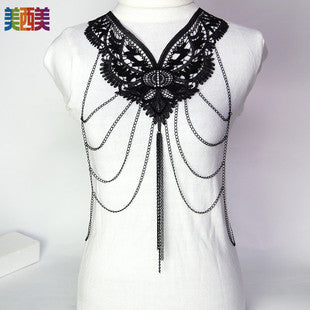 Meiximei Body Chain Jewelry Gold Lace Personalized Necklace