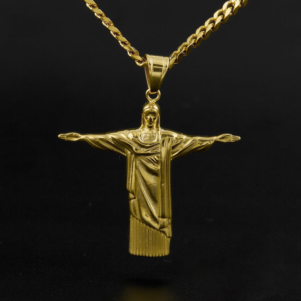 Stainless Steel Long Necklace Men'S Sweater Chain Personalized