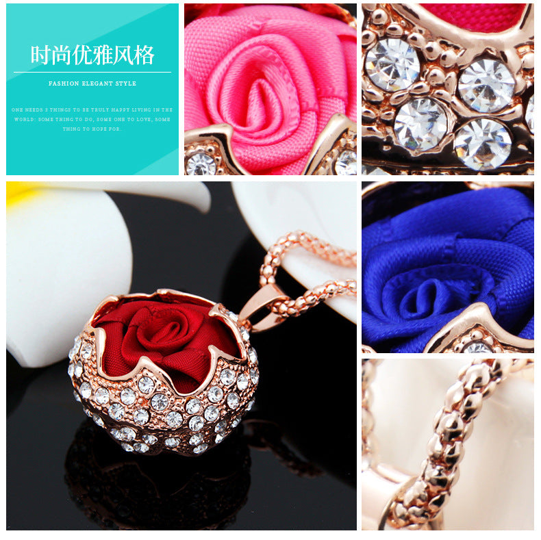 Autumn And Winter High Grade Rose Pendant Decorative