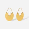 2022 African Gold Ethnic Jewelry Statement Hoop Earrings