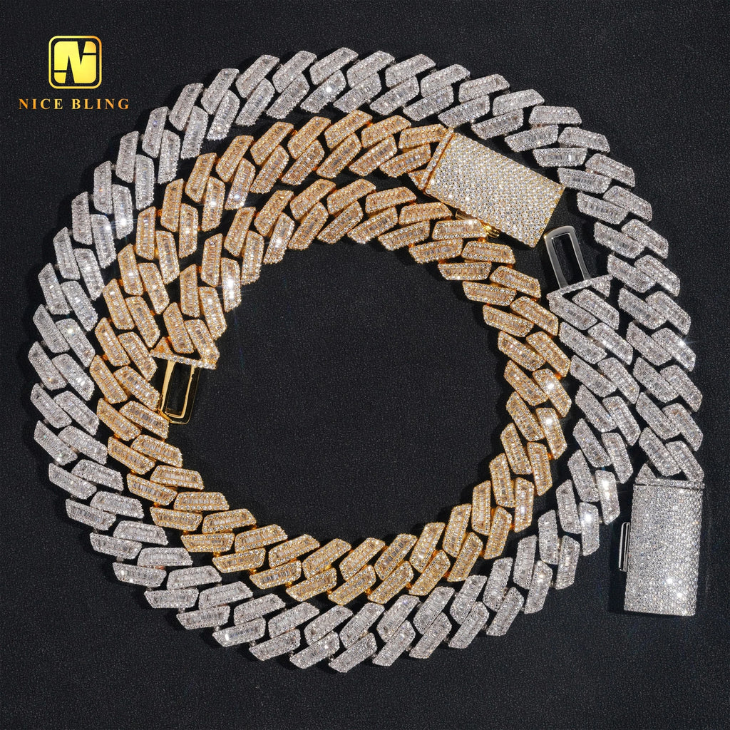 17Mm Cuban Link Chains Men Hip Hop Jewelry