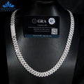 Moissanite Prong Cuban Chain 6Mm 18Mm Moissanite Cuban