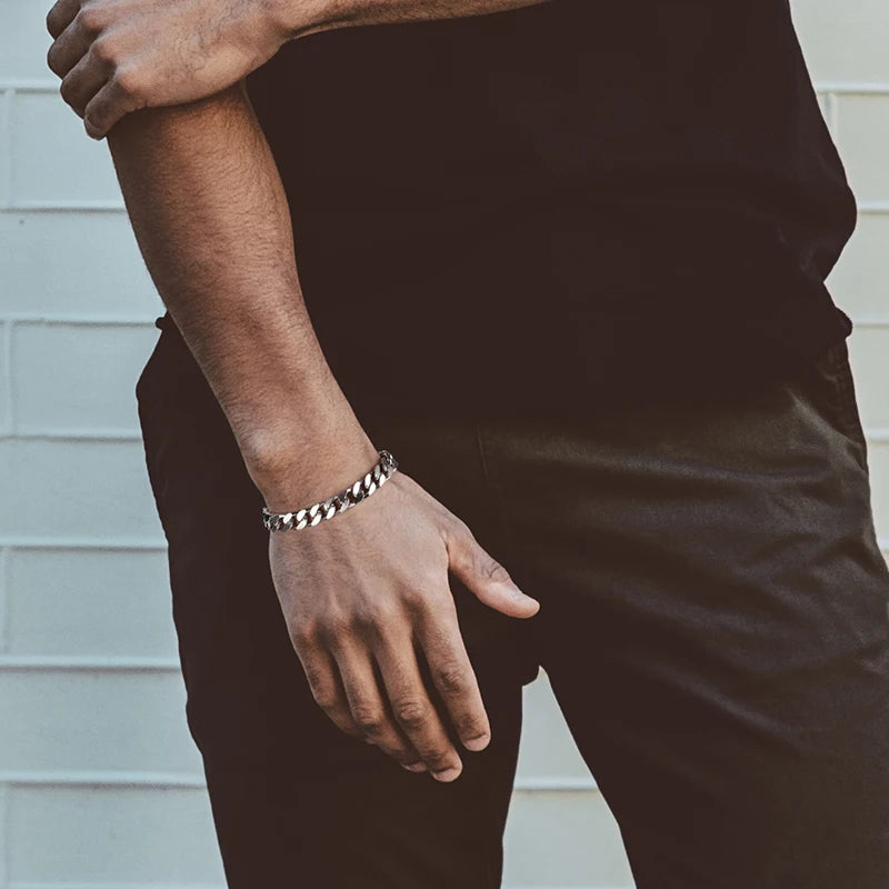Hiphop Jewelry Chunky Miami Cuban Link Chains Bracelet