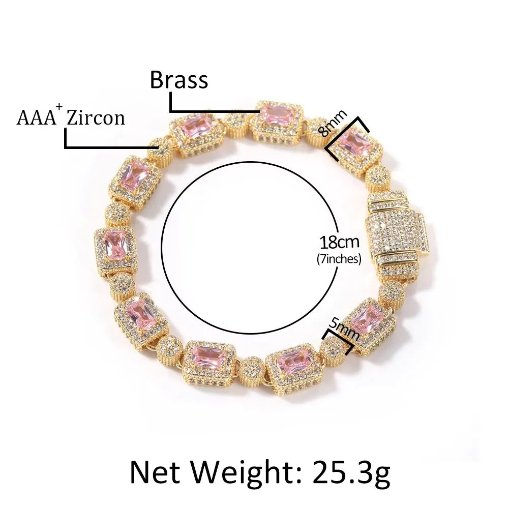 Uwin Hip Hop Femme Ice Cz Cubic Zirconia