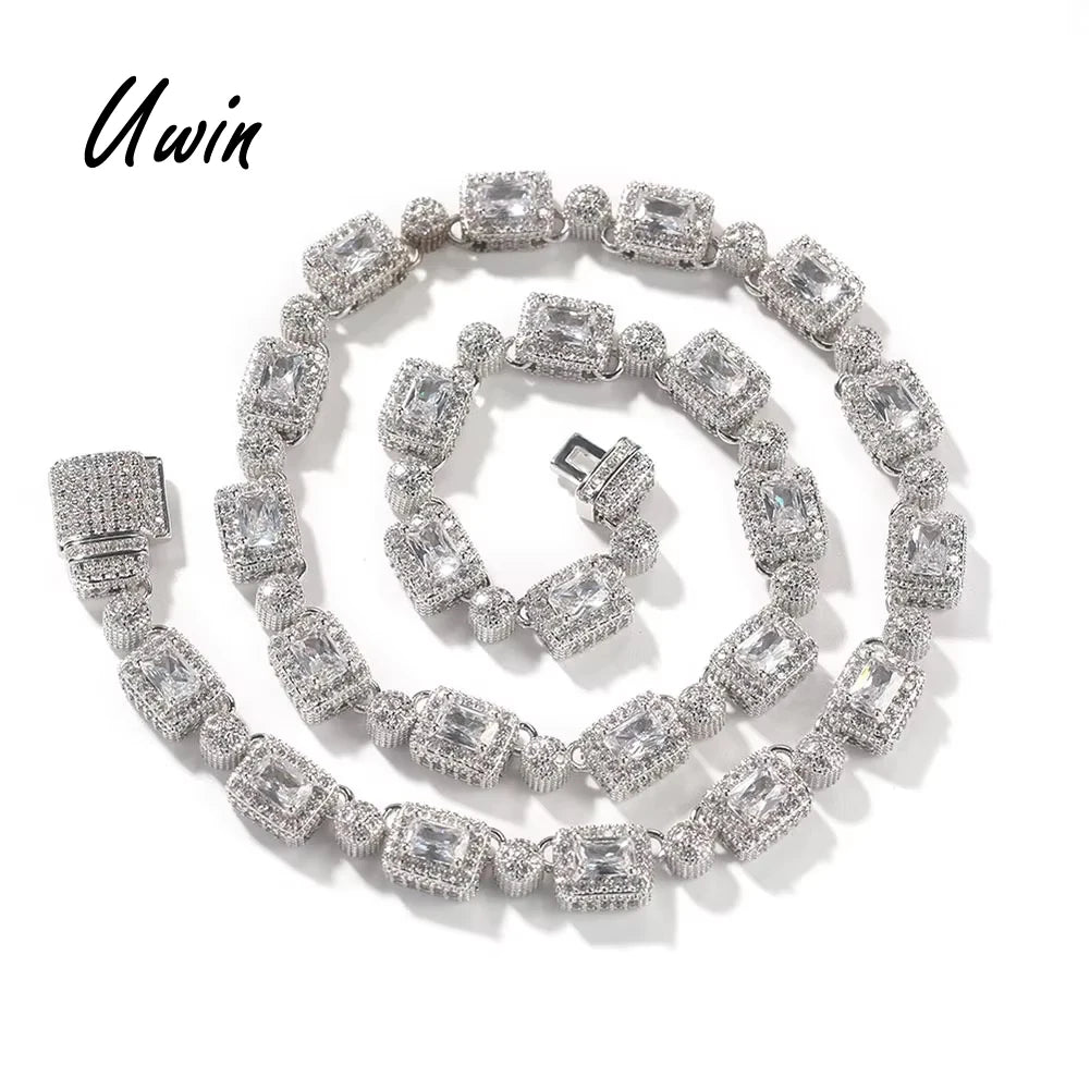 Uwin Hip Hop Femme Ice Cz Cubic Zirconia