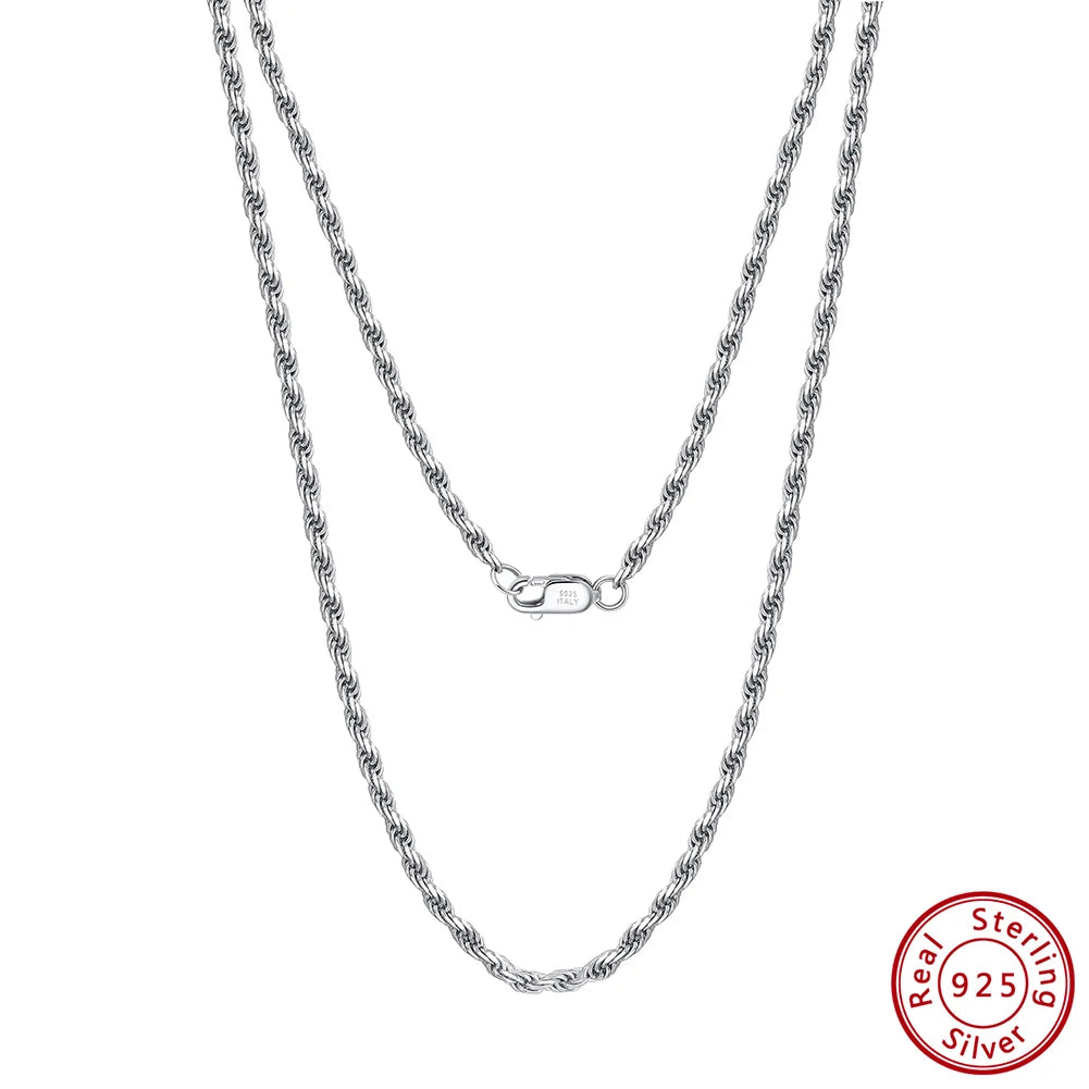 Sterling Silver Jewelry Link Chains 925 Custom Hiphop