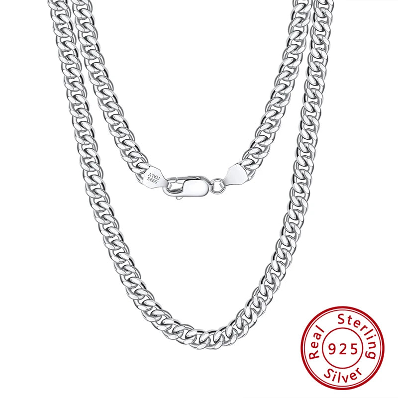 Sterling Silver Jewelry Link Chains 925 Custom Hiphop