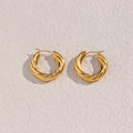 Earrings Hoops Twist Geometric Hoop Earrings Chunky Earrings