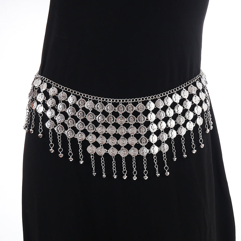 Bohemian Bell Pendant Waist Chain For Women Ethnic