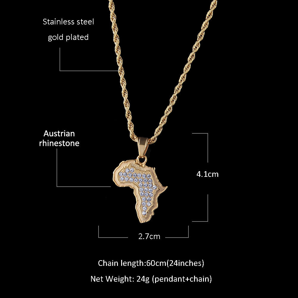 Hip Hop Stainless Steel Pendant Necklace Punk Rock