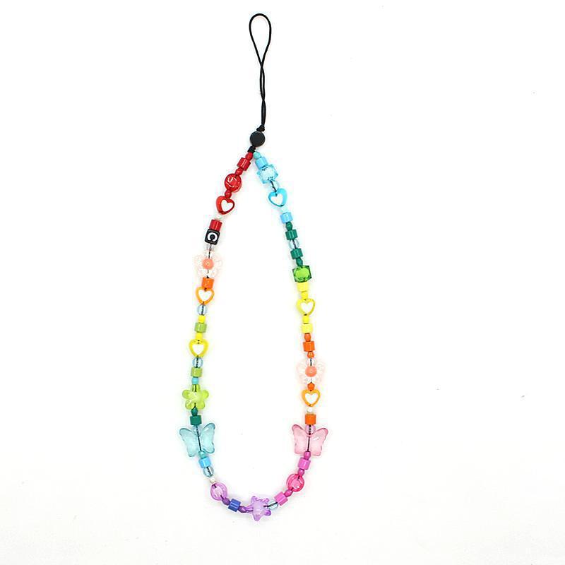 Online Popular Anti Lost Mobile Phone Chain Rainbow