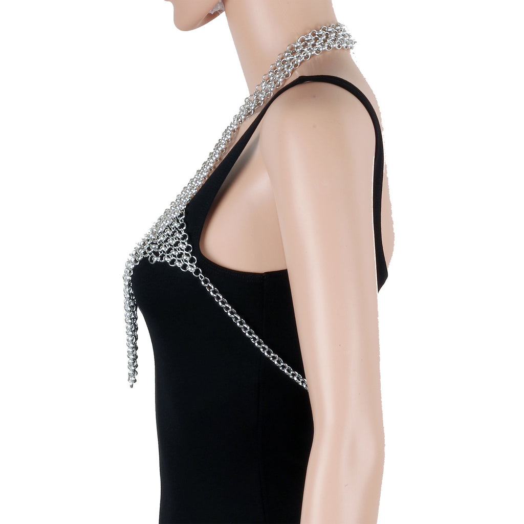 Silver Carnival Chest Chain Street Style Personalized Brooch