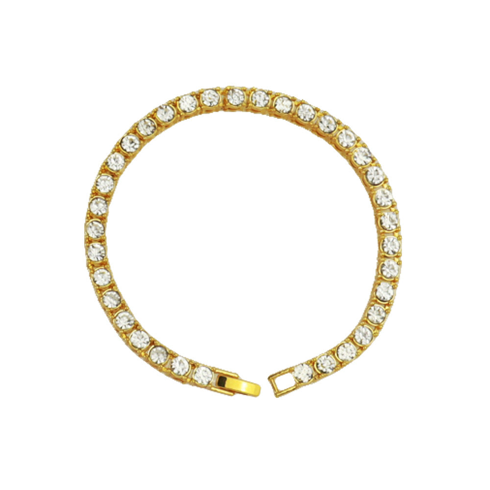 Hip Hop Single Row Alloy Tennis Chain 3Mm4Mm5Mm