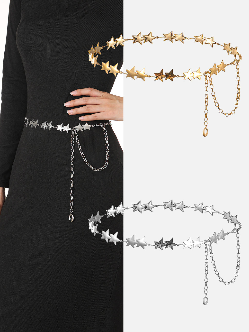 Retro Star Waist Chain Style Super Versatile With