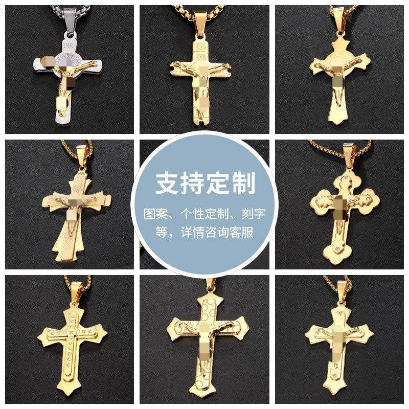 Direct Aliexpress Personality Stainless Steel Men'S Pendant Necklace