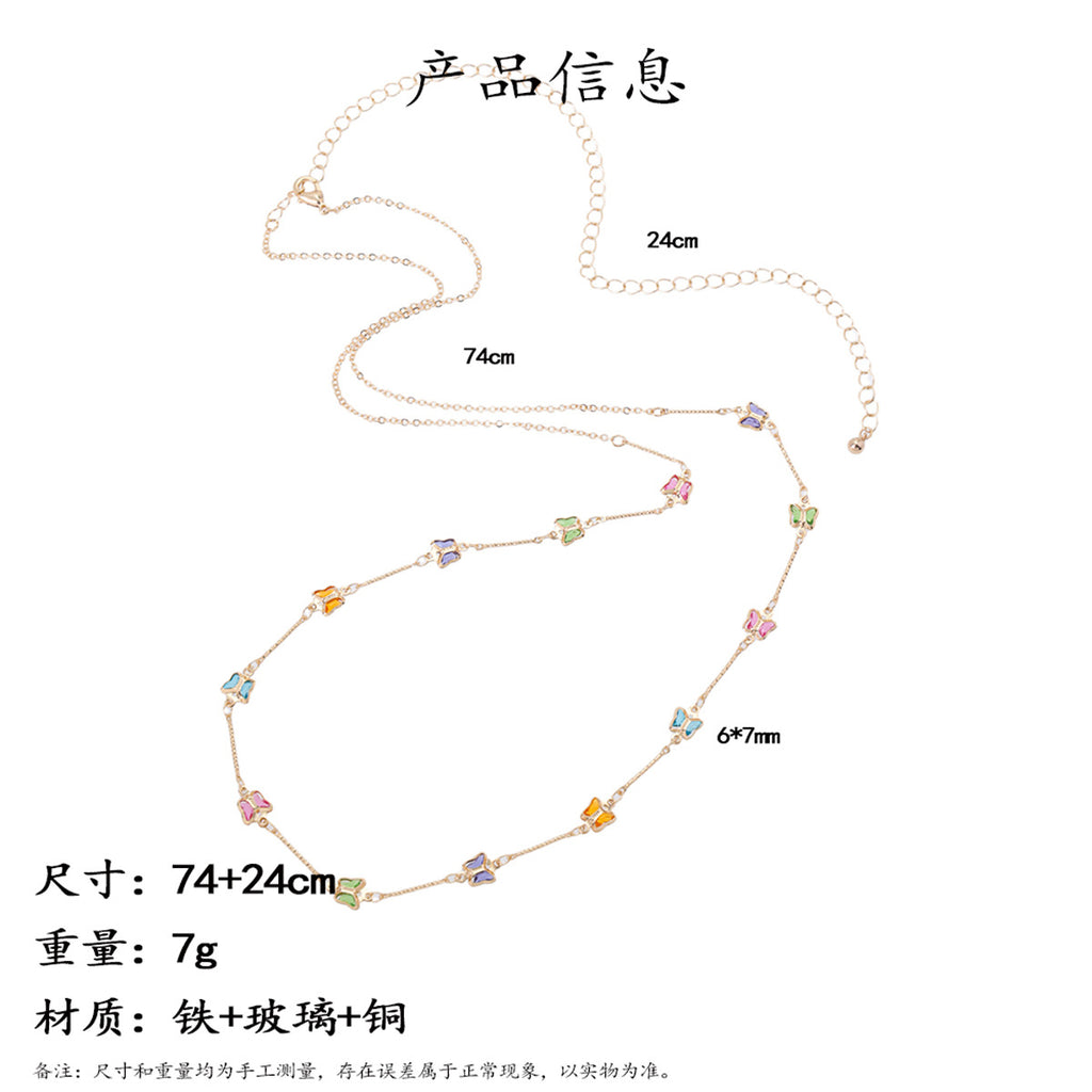 Butterfly Waist Chain With Dress Shirt Belt Women'S