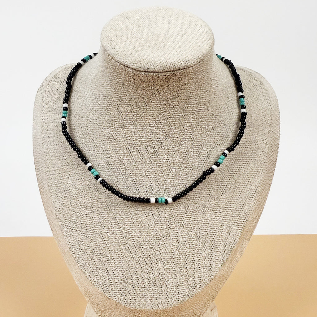 Jewelry Personalized Mixed Colorful Rice Bead Clavicle Necklace