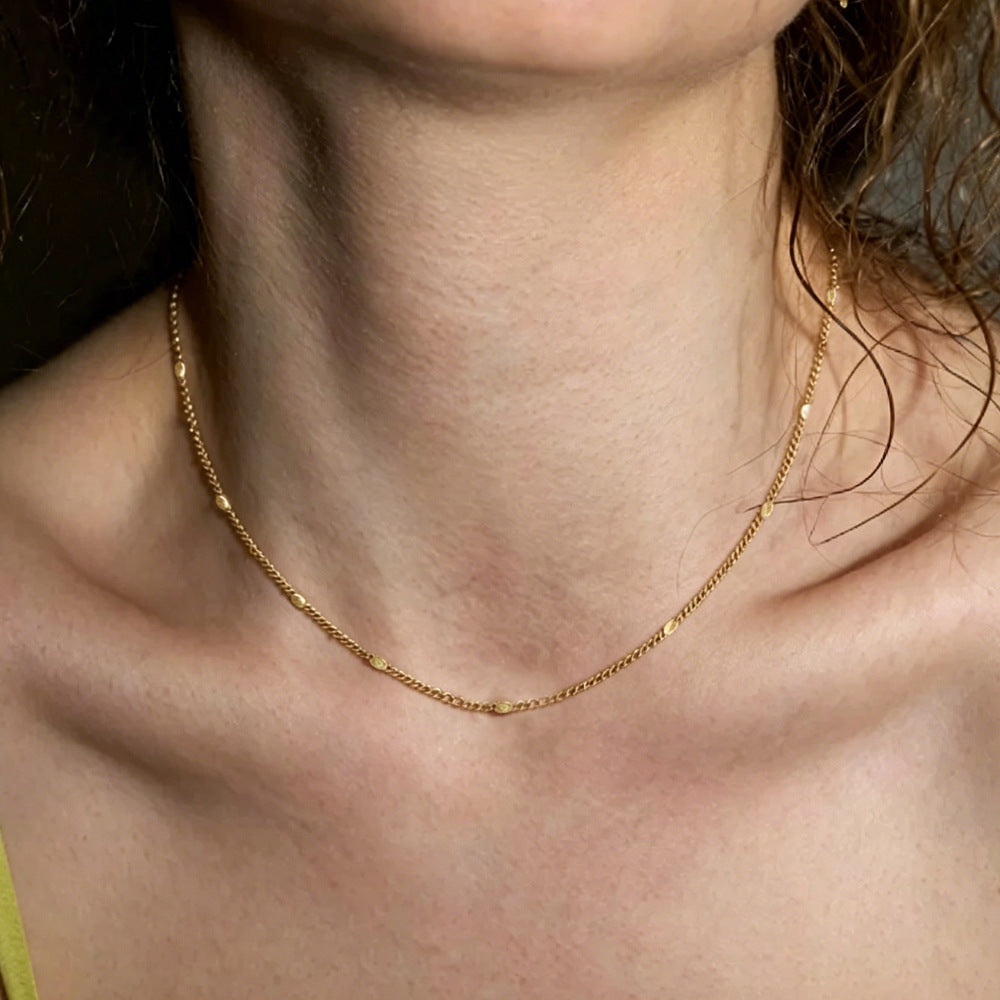 Lishan Versatile Bowknot Titanium Steel Metal Chain Series