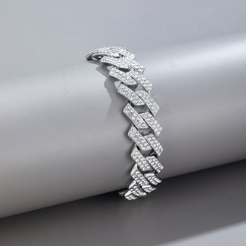 Hip Hop Bar Cuban Chain 15Mm Fashionable Alloy