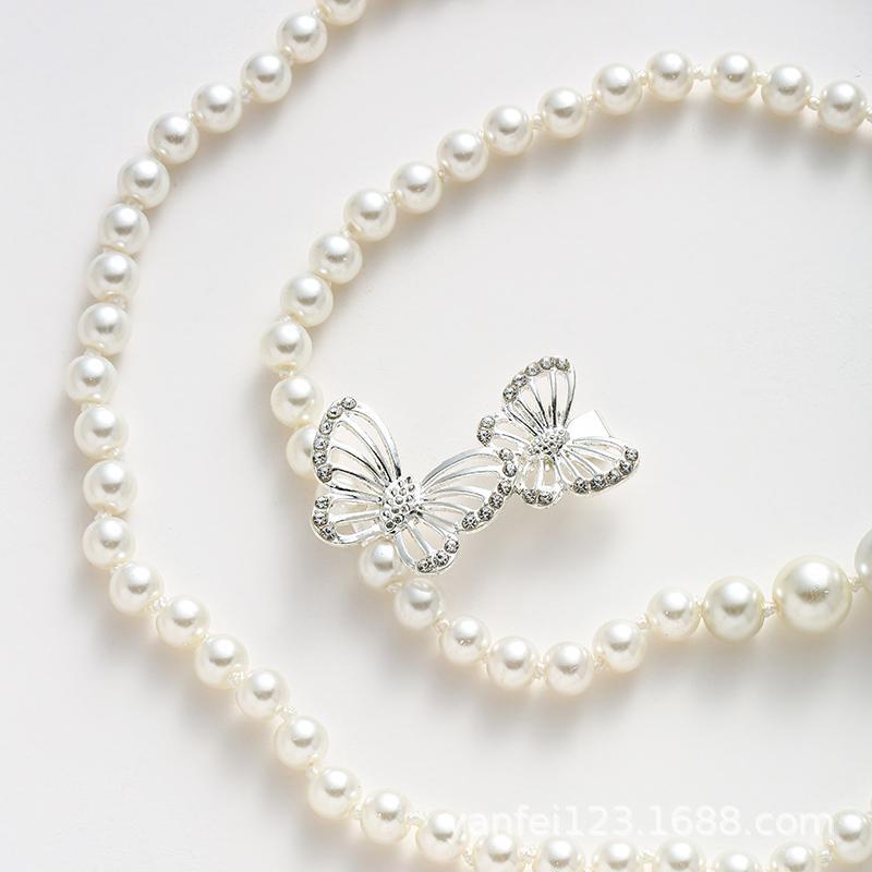 Women'S Chanel Style Butterfly Waist Chain Ins Korean
