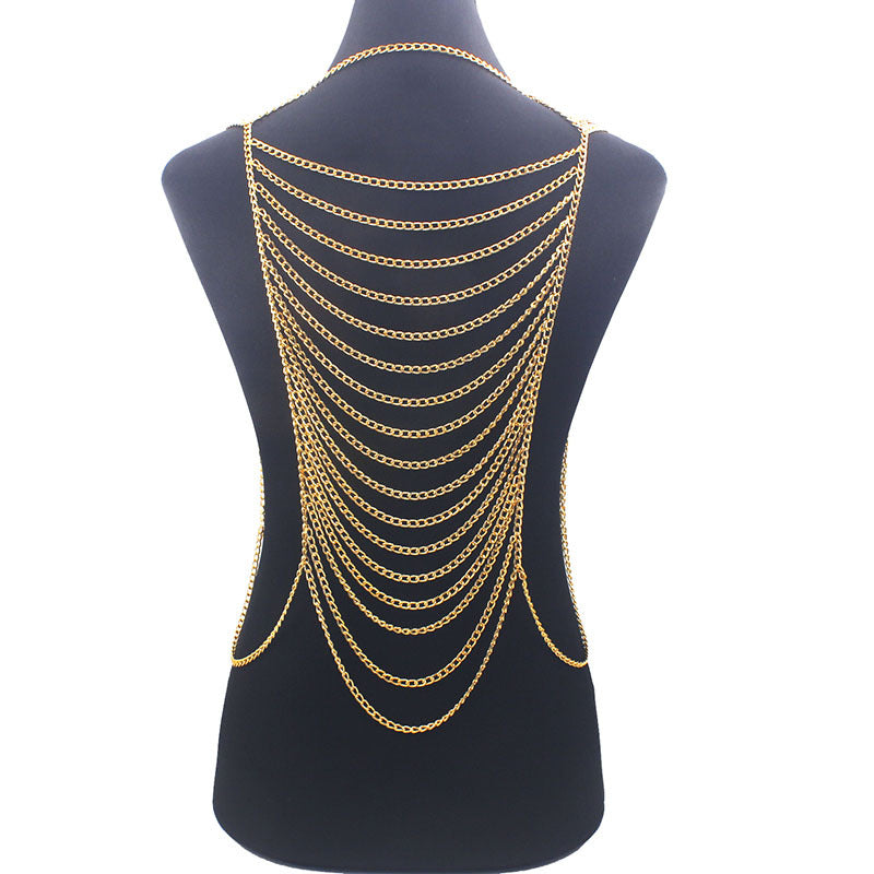 Exaggerated Long Tassel Multi Layer Vest Clothing Women'S