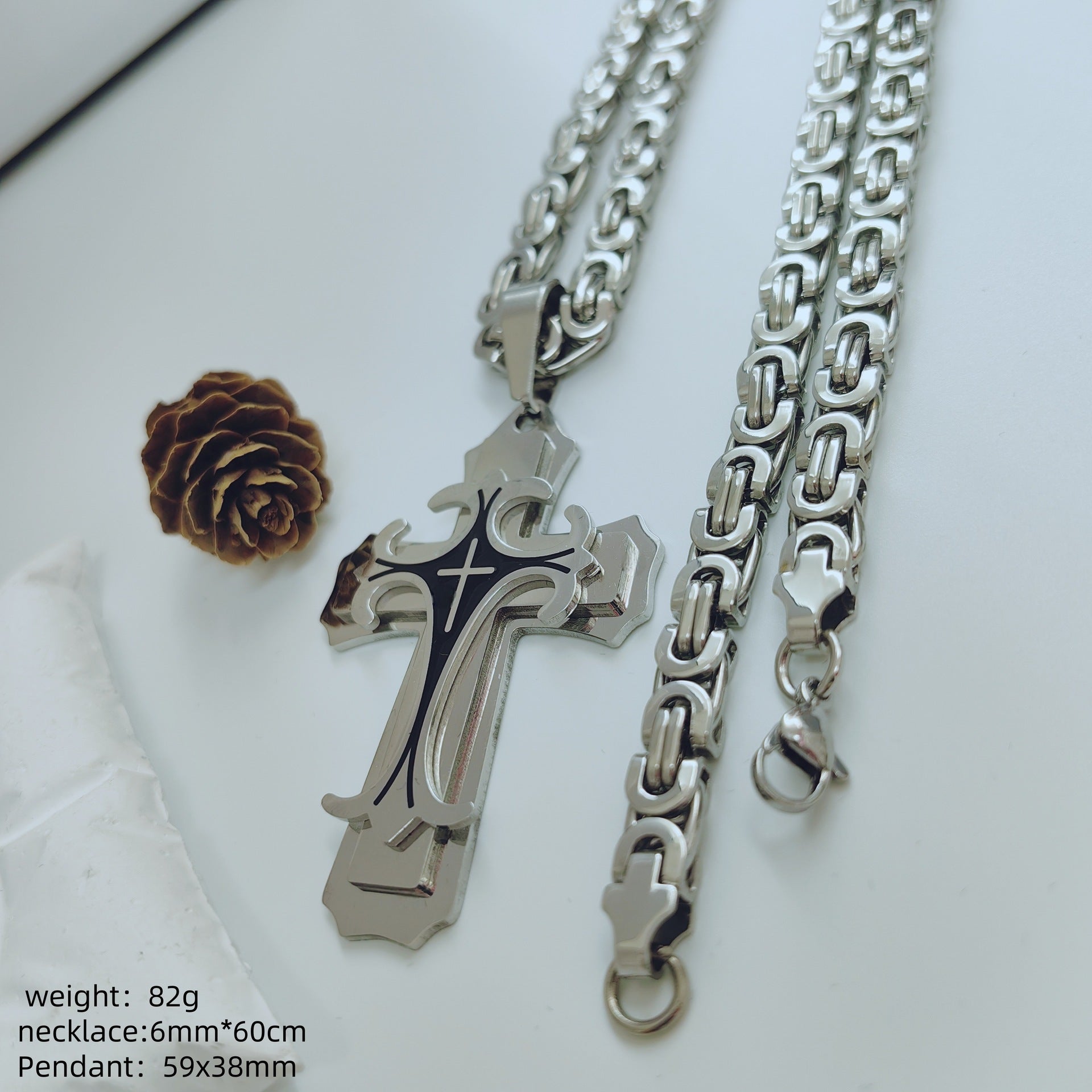 Direct Aliexpress Personality Stainless Steel Men'S Pendant Necklace