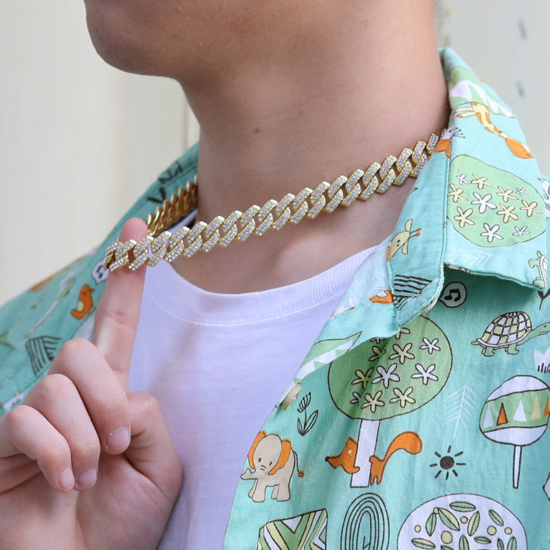 Unique Designer Cuban Link Chain Style Rhombus Shaped