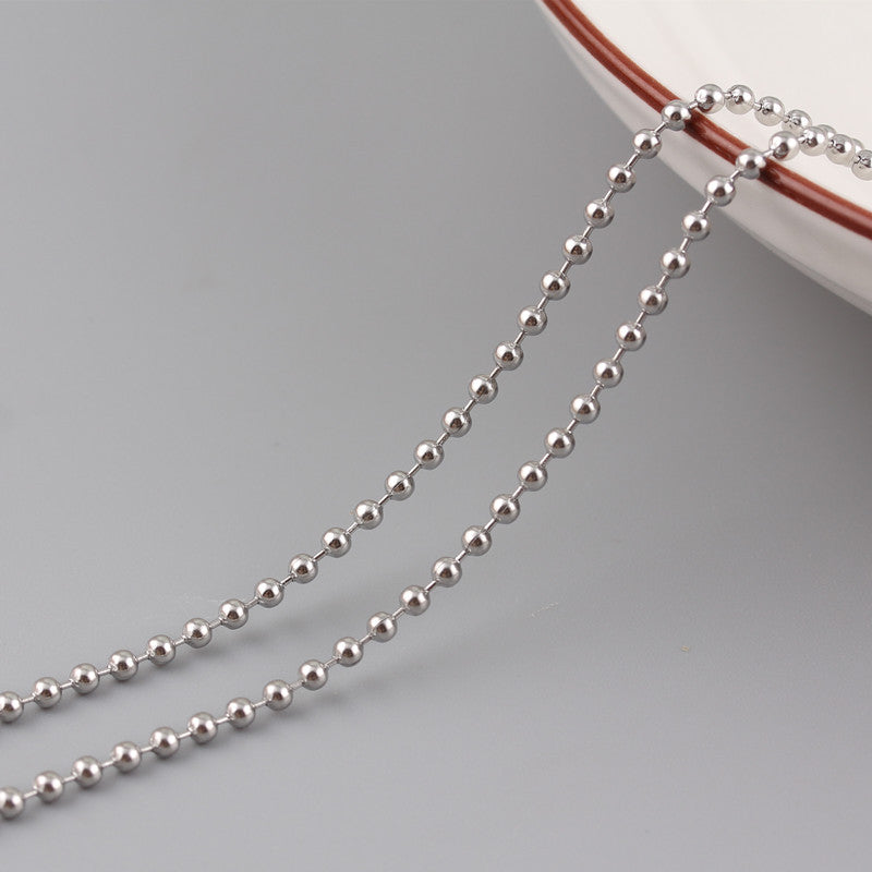 Stainless Steel Color Preserving Bead Chain Round Bead