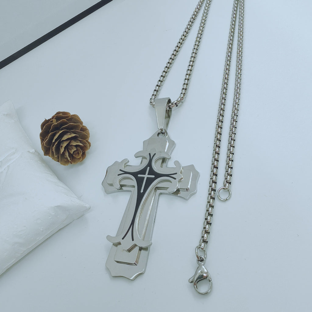 Direct Aliexpress Personality Stainless Steel Men'S Pendant Necklace
