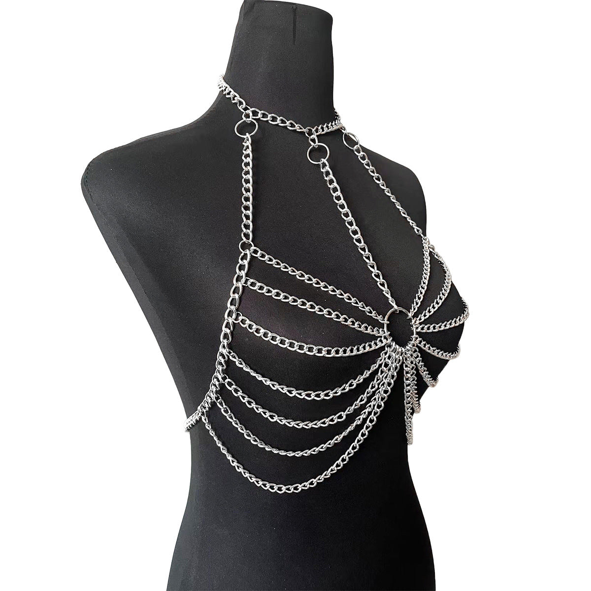 Style Bra Waist Chain And Choker All In