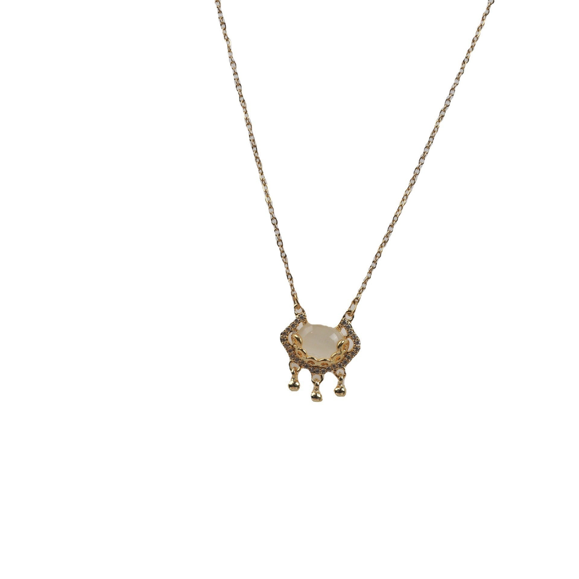 Necklace For Women With Peace Lock Auspicious Cloud