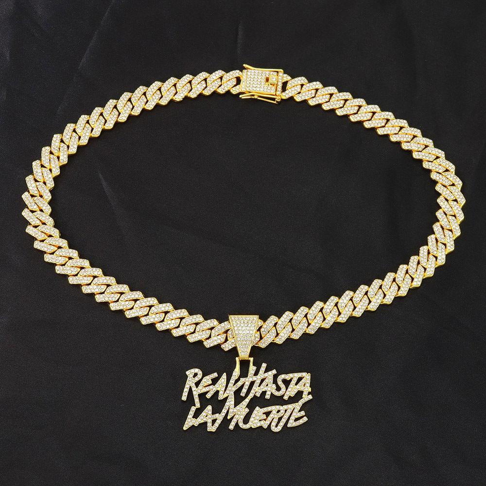 Hip Hop Style Reavhasta Lamuerte English Splicing Letter
