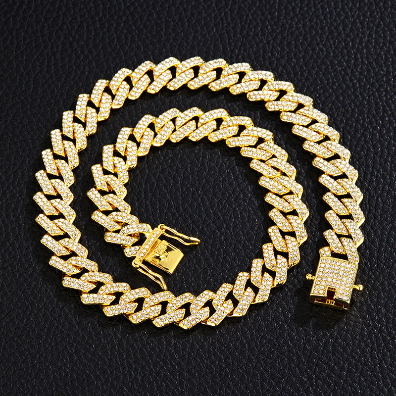 Unique Designer Cuban Link Chain Style Rhombus Shaped