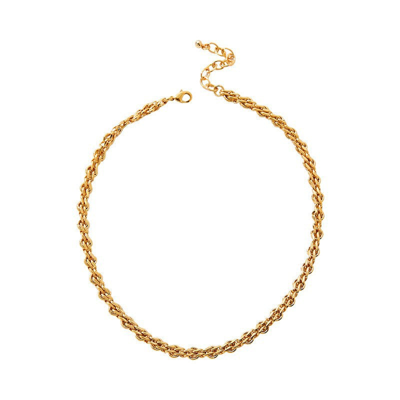 Lishan Versatile Bowknot Titanium Steel Metal Chain Series