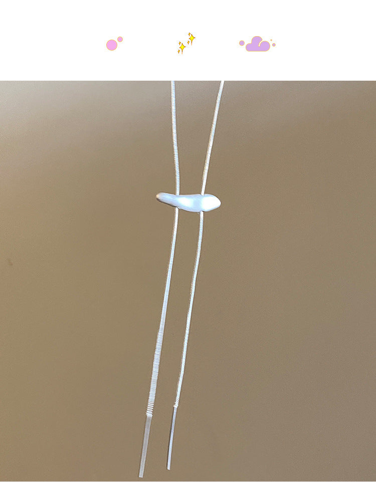 Silver Plated Copper Necklace For Women Small Fish