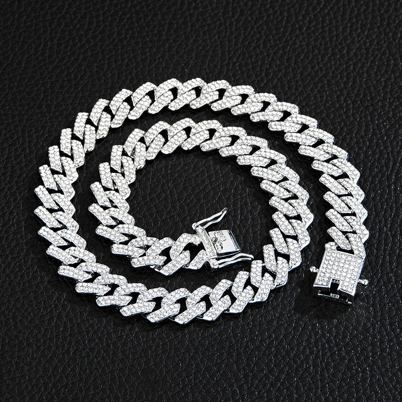 Unique Designer Cuban Link Chain Style Rhombus Shaped