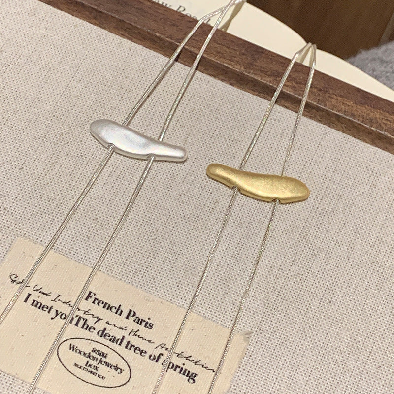 Silver Plated Copper Necklace For Women Small Fish