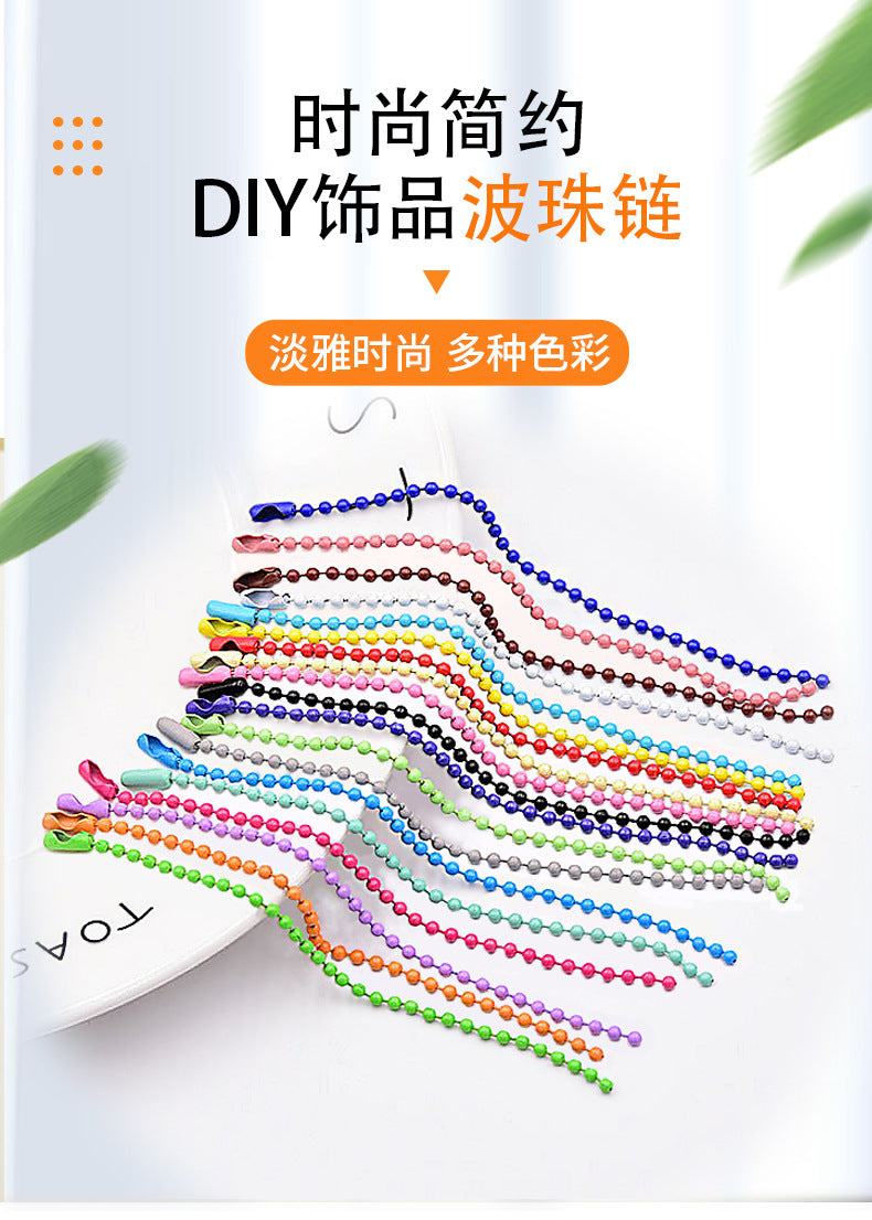 Color Bead Chain 2 4Mm Ball Bead Chain