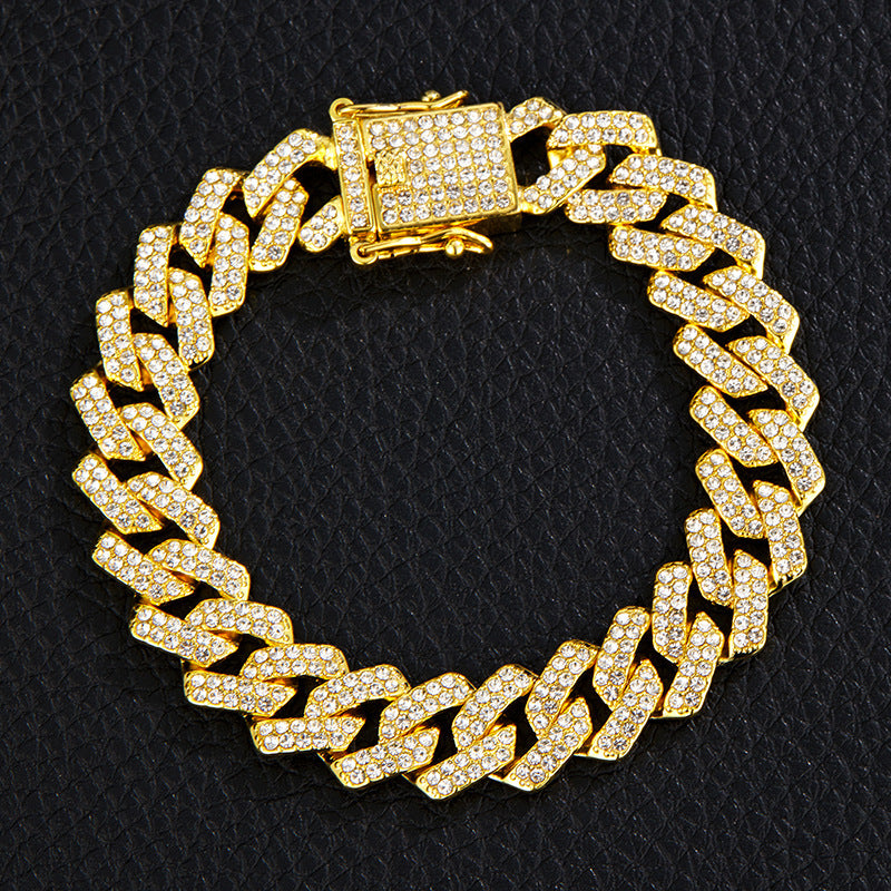 Unique Designer Cuban Link Chain Style Rhombus Shaped