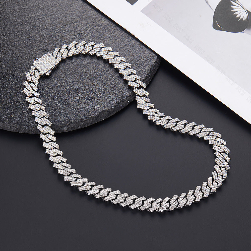 Hip Hop Product Bar Cuban Chain 12Mm Alloy