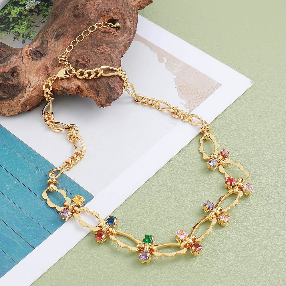 Lishan Versatile Bowknot Titanium Steel Metal Chain Series