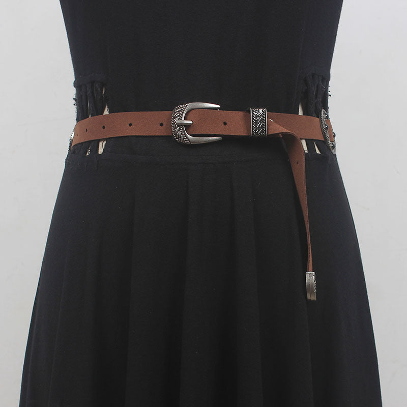 Retro Ethnic Style Copper Coin Waist Chain Women'S