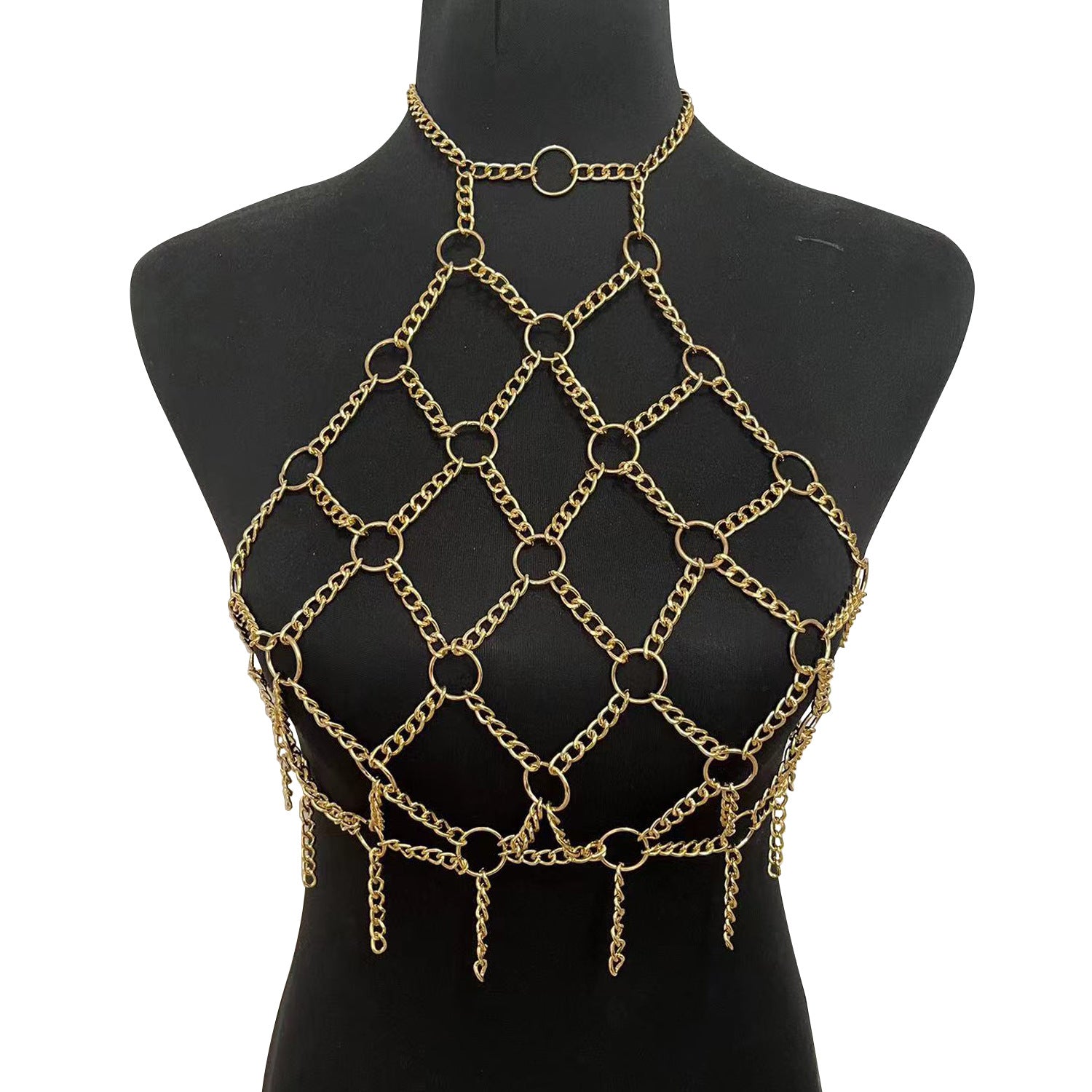 Bamboo Such As Clothing Nightclub Metal Ring Neck