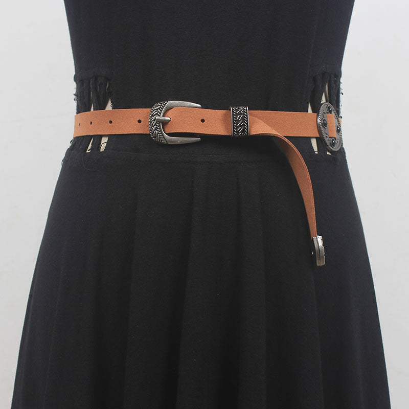 Retro Ethnic Style Copper Coin Waist Chain Women'S