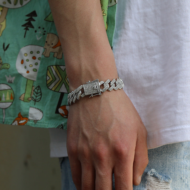 Unique Designer Cuban Link Chain Style Rhombus Shaped
